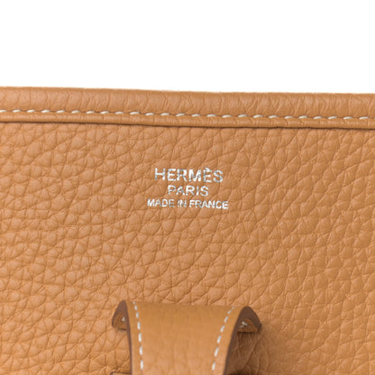 Hermes Taurillon Clemence Evelyne III PM Natural Sable 6 of 11