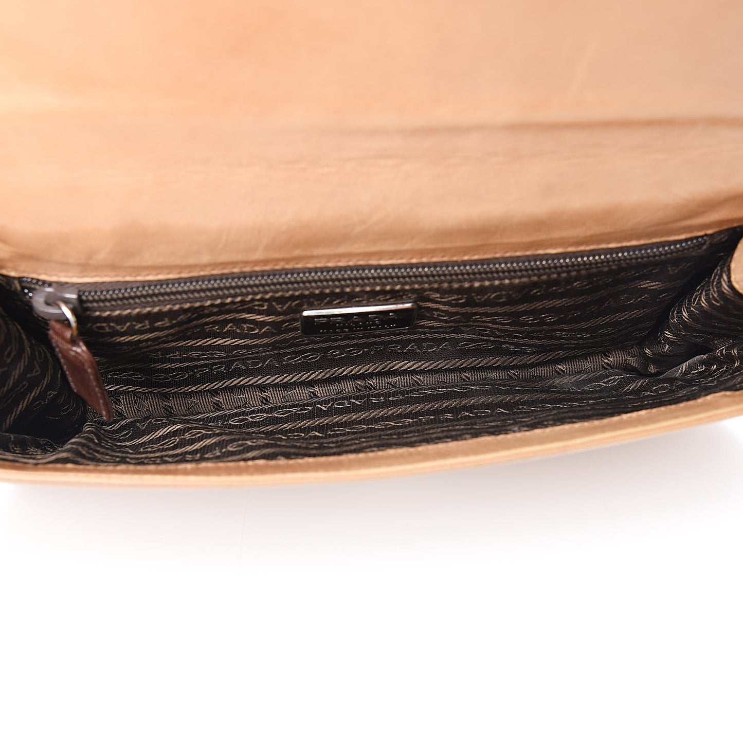 Goatskin Swing Chain Shoulder Bag Beige