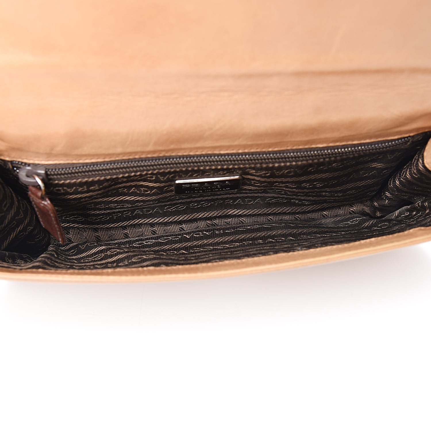 Prada Goatskin Swing Chain Shoulder Bag Beige 5 of 12