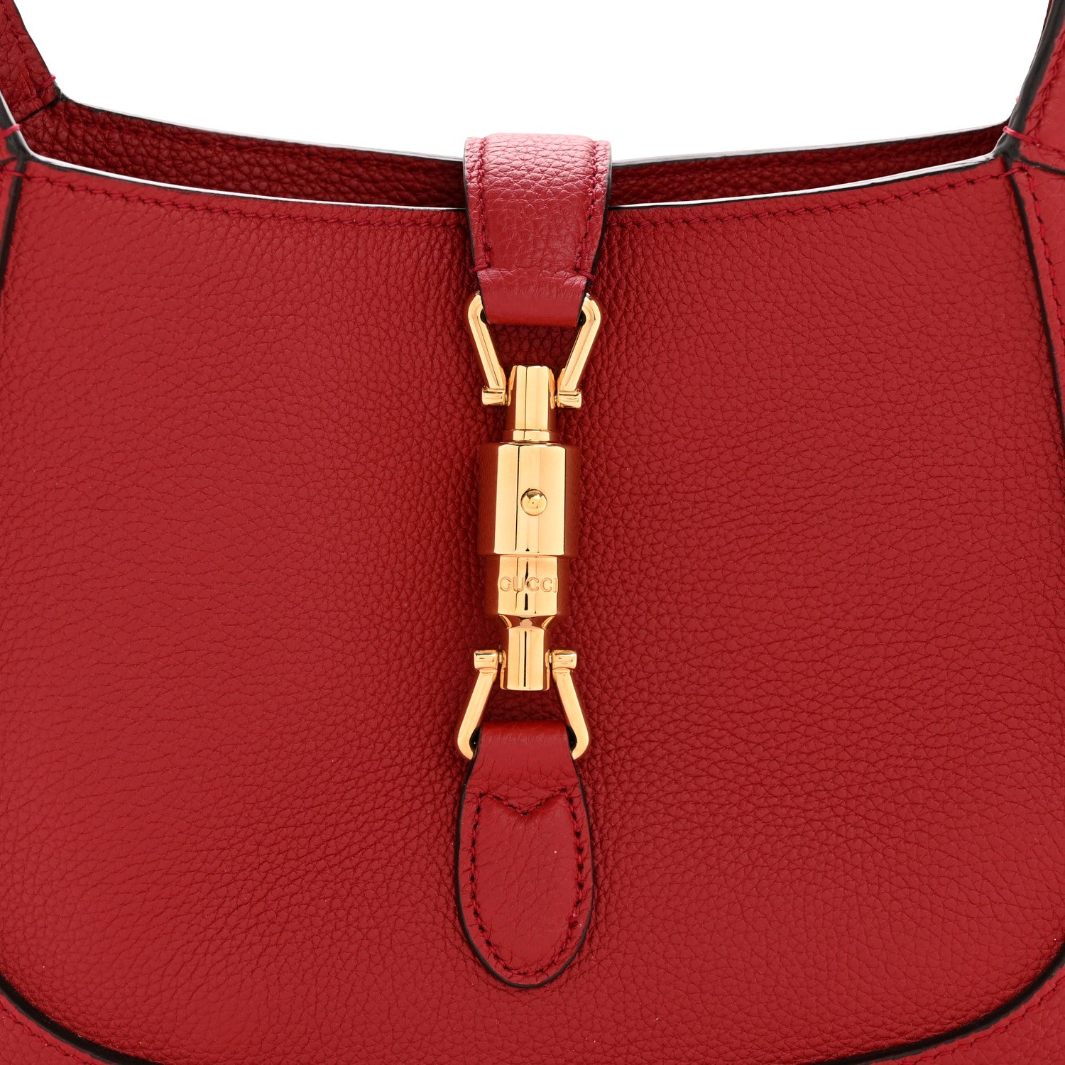 Gucci Ancora Calfskin Small Jackie 1961 Hobo Red 8 of 12