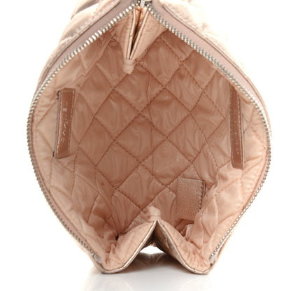 Chanel Metallic Lambskin Quilted Cosmetic Pouch Light Gold 5 of 8