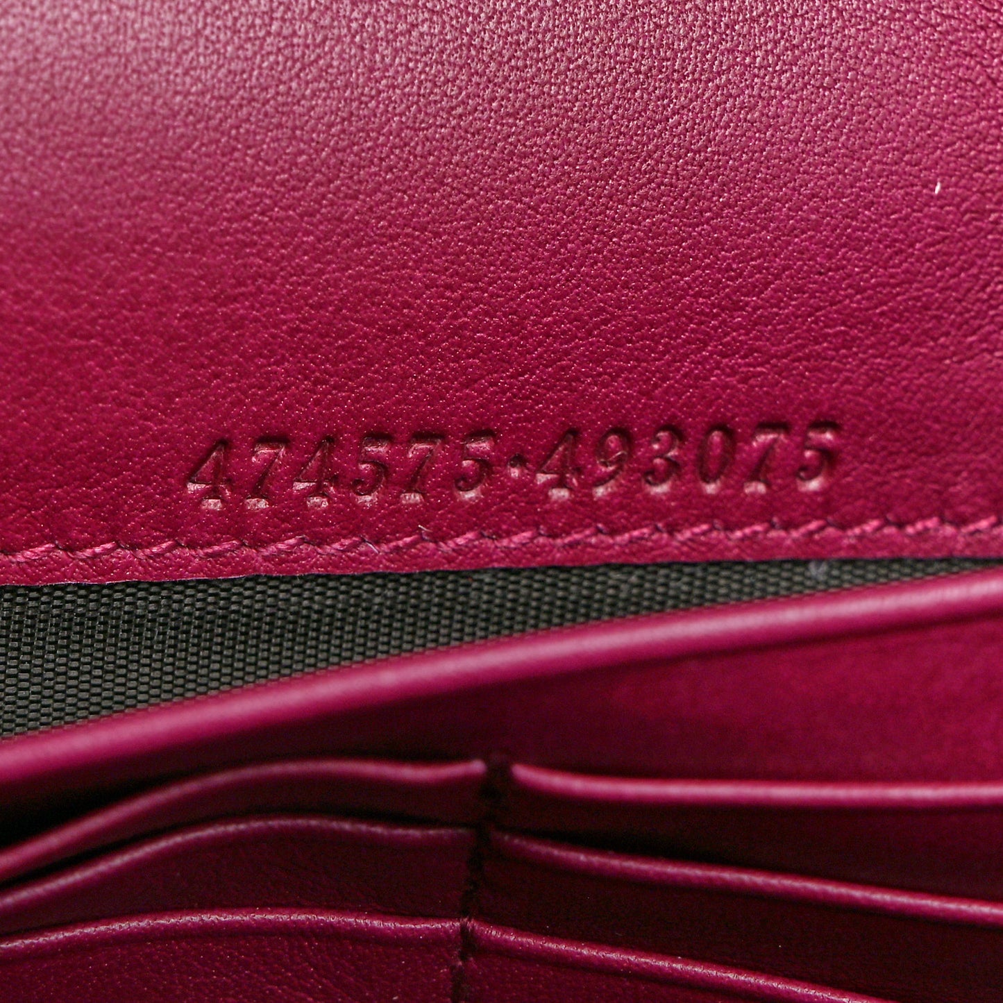 Velvet Matelasse GG Marmont Chain Wallet Fuchsia Violet Cyclamen