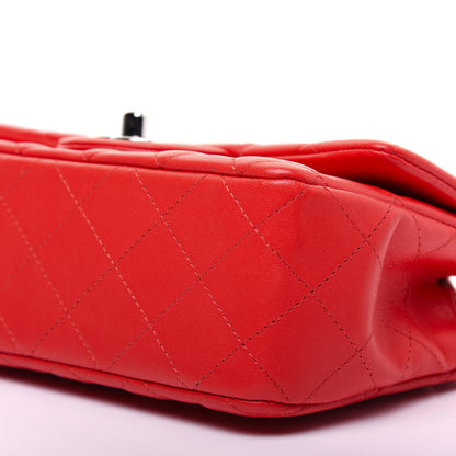 Chanel Lambskin Quilted Mini Rectangular Flap Red 7 of 13