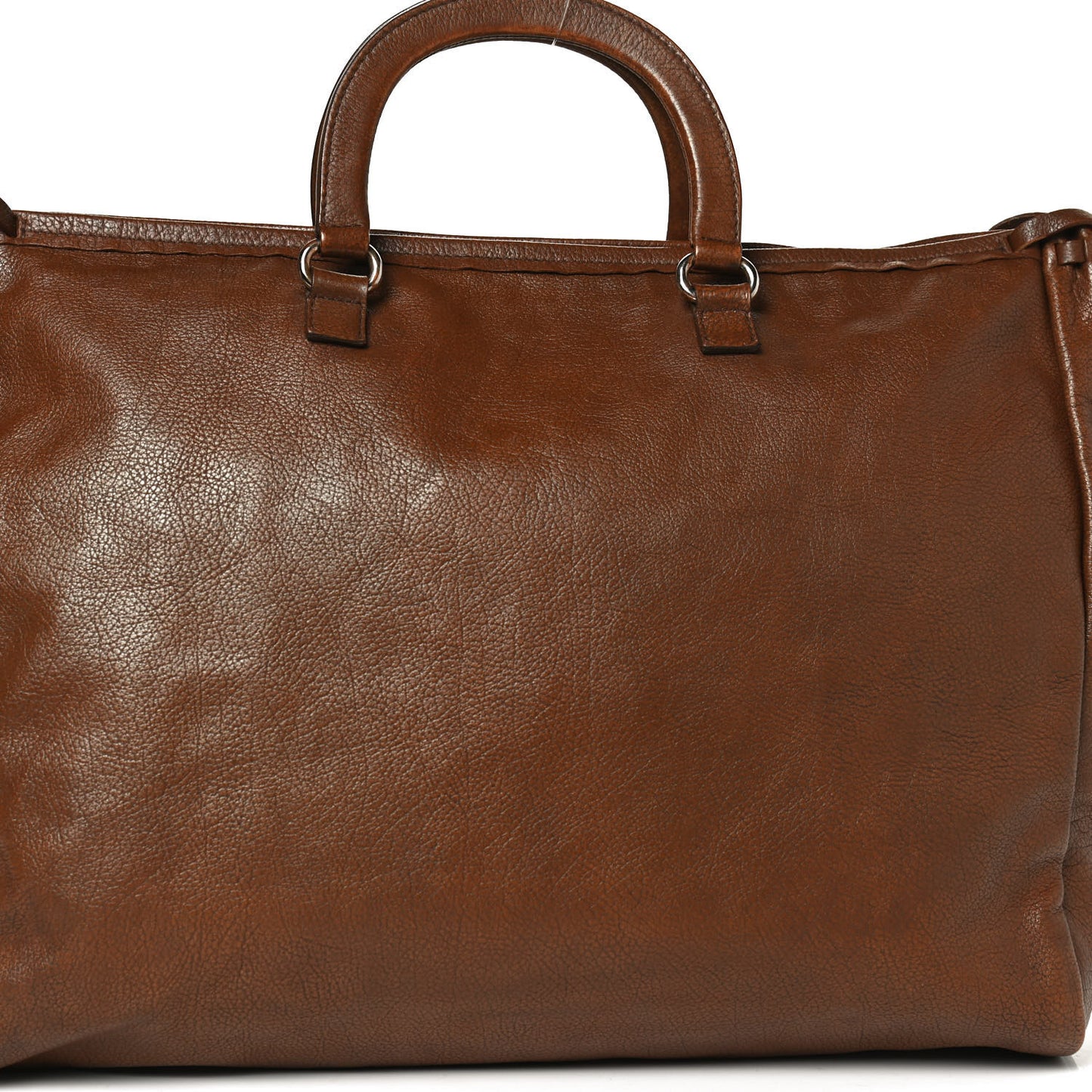 Vitello Daino Top Handle Tote Brown