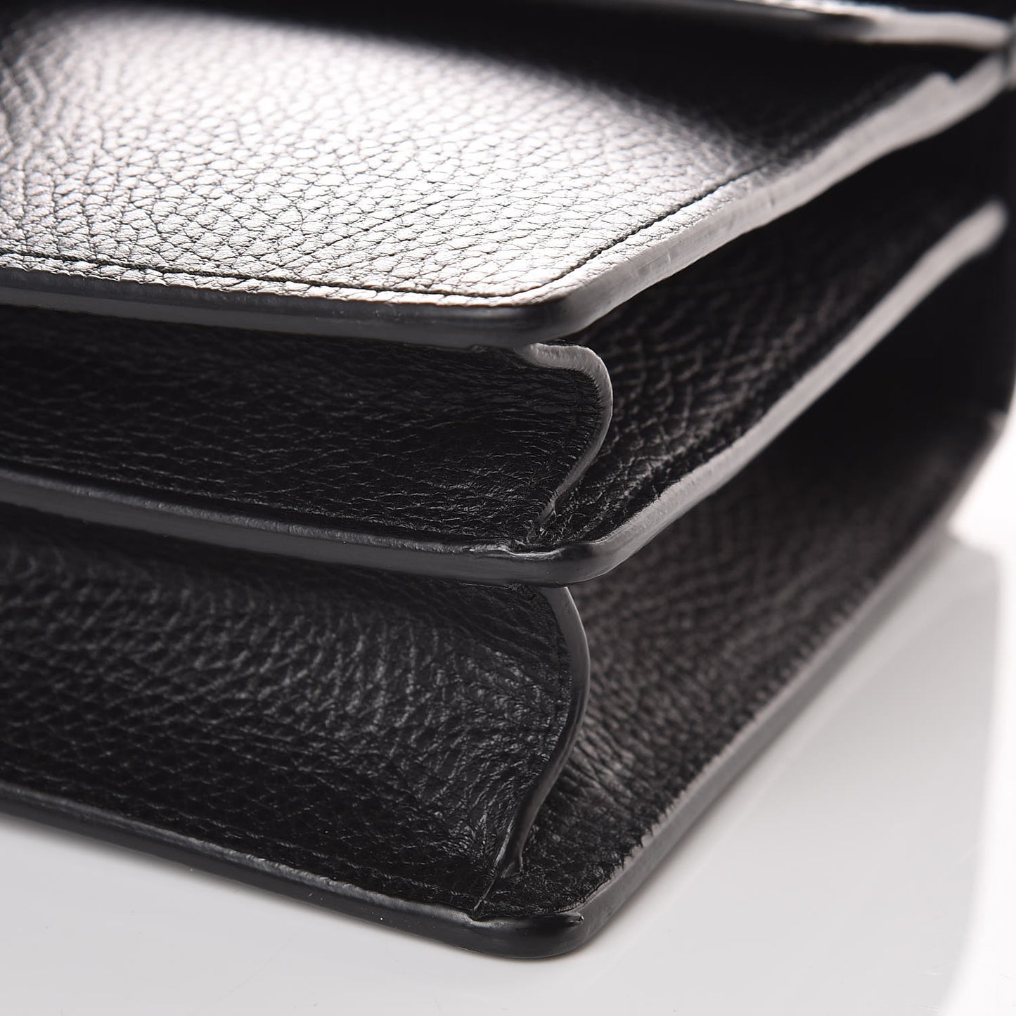 Pebbled Calfskin Small Dionysus Shoulder Bag Black