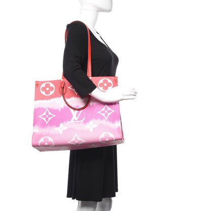 Louis Vuitton Monogram Escale Onthego GM Rouge 2 of 9