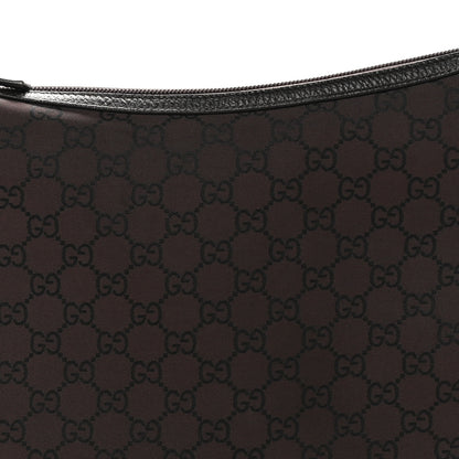 Gucci Nylon Monogram Shoulder Bag  Dark Brown 8 of 11