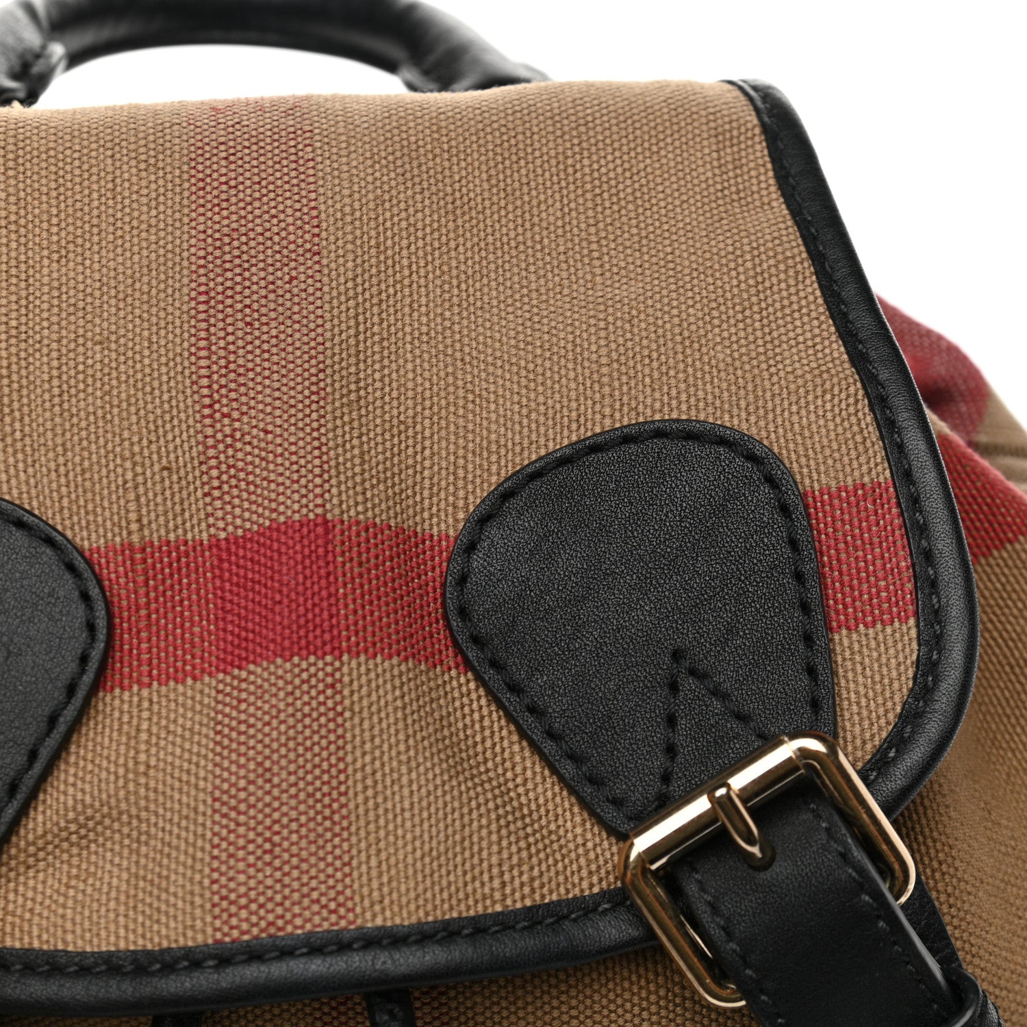 Burberry Canvas Mega Check Medium Rucksack Backpack Black 11 of 11