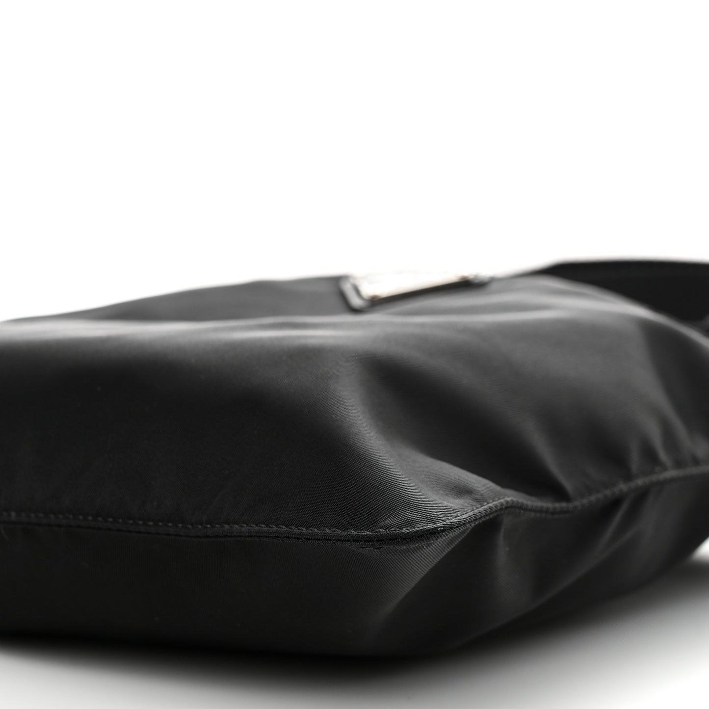Nylon Vela Flat Messenger Bag Black