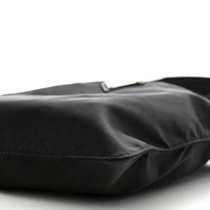Prada Nylon Vela Flat Messenger Bag Black 9 of 10
