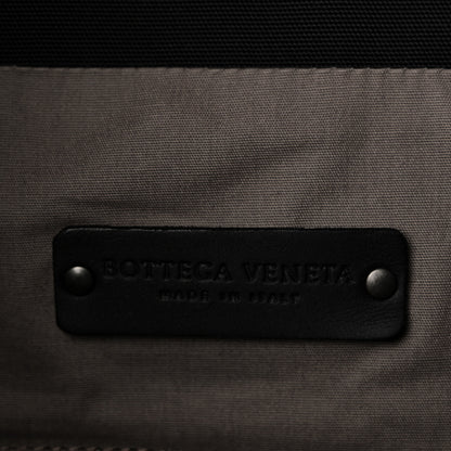 Bottega Veneta Canvas Calfskin Intrecciato Sassolungo Backpack Black 6 of 9