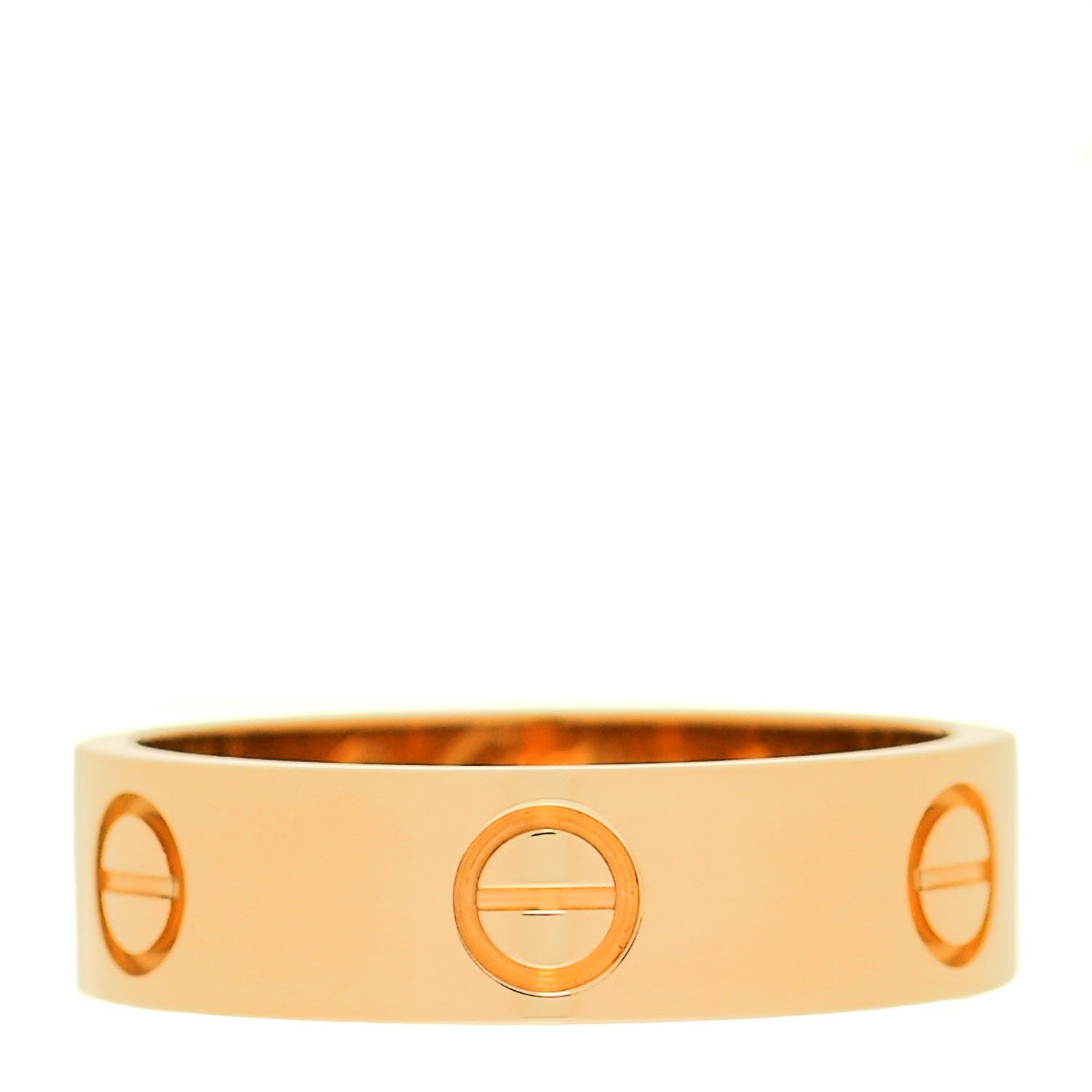 Cartier 18K Yellow Gold 5.5mm LOVE Ring 56 7.5 3 of 5