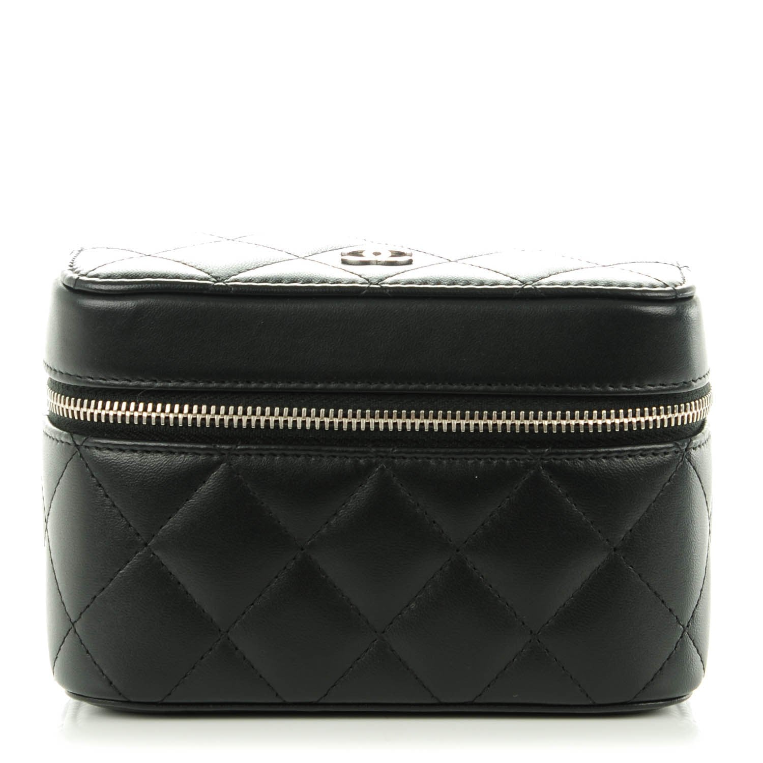 Chanel Lambskin Quilted Watch Case Black 1 of 8