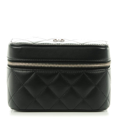 Chanel Lambskin Quilted Watch Case Black 1 of 8