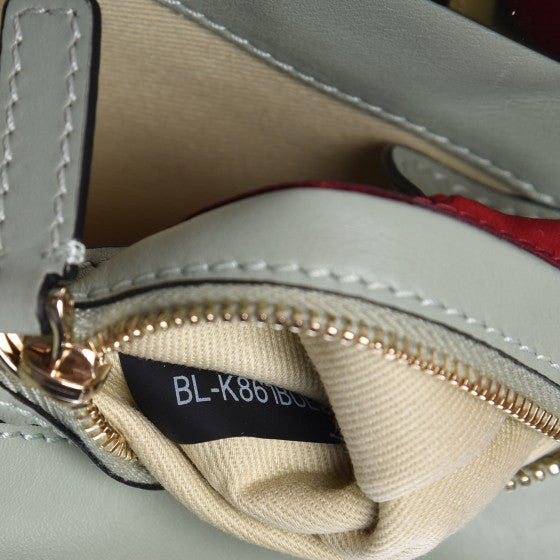 Vitello Mini Rockstud Tote Watergreen