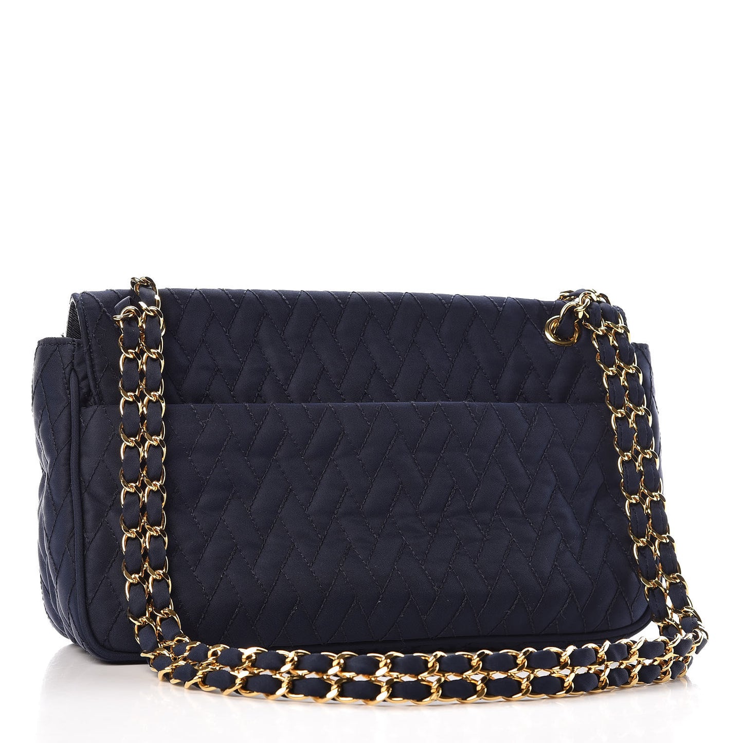 Nylon Tessuto Impuntu Quilted Flap Baltico