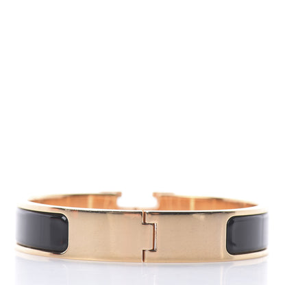 Hermes Enamel Narrow Clic Clac H Bracelet PM Black 2 of 5