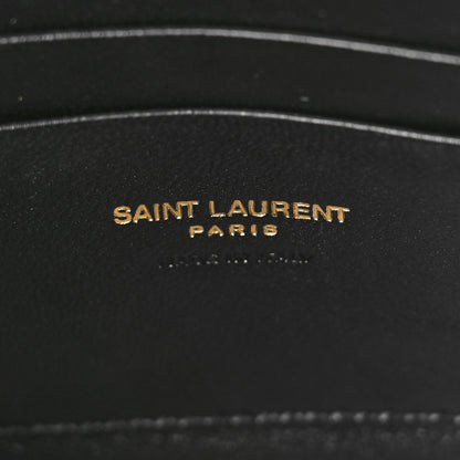 Saint Laurent SAINT LAURENT Grain De Poudre Matelasse Monogram Mini Lou Camera Bag Black 6 of 9