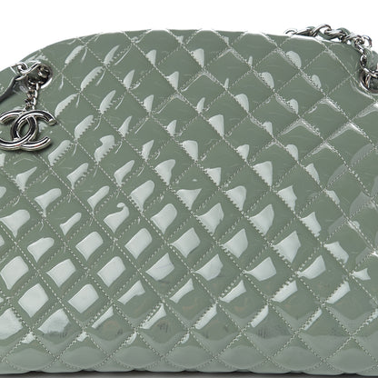 Chanel Patent Quilted Large Just Mademoiselle Bowling Bag Green 8 of 10