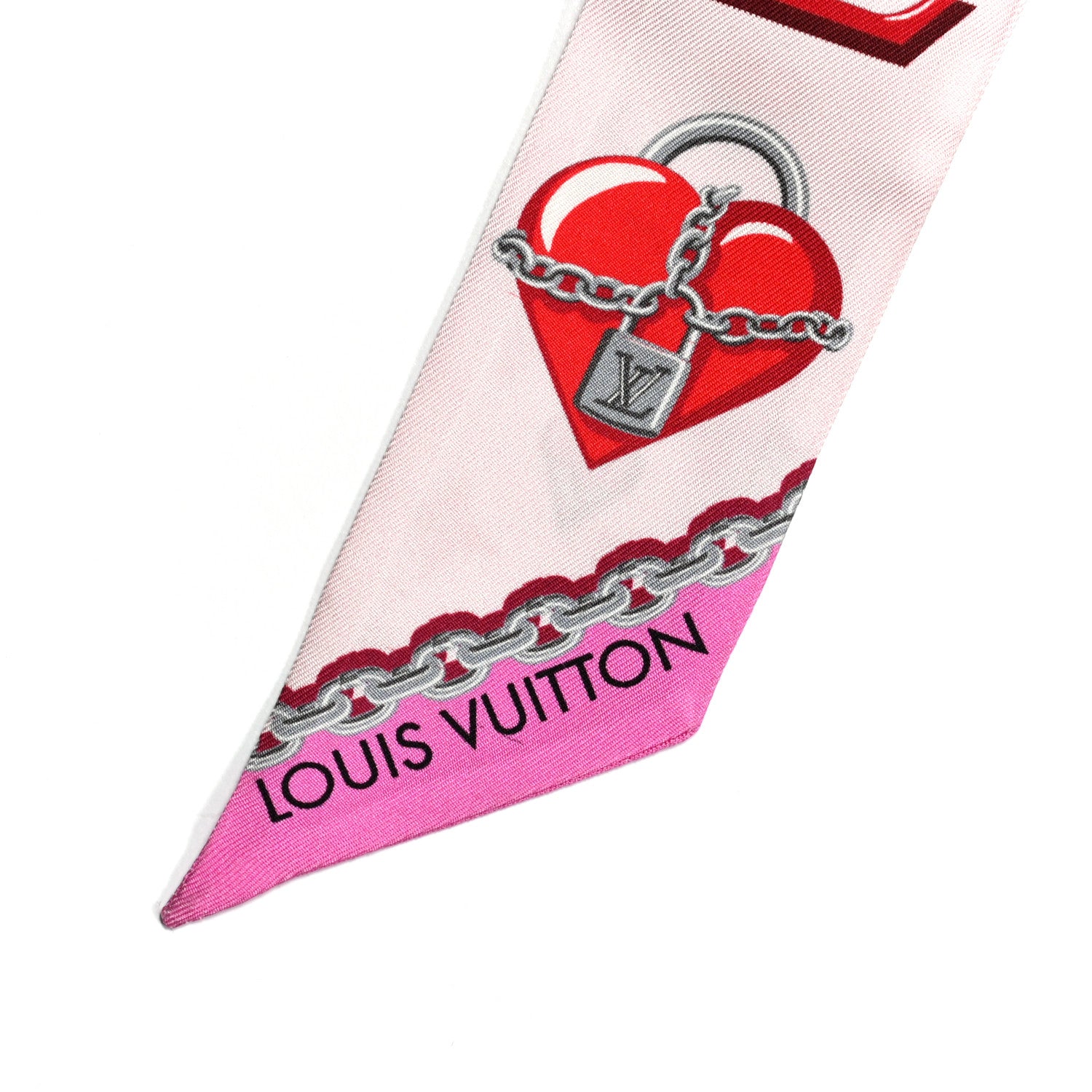 Louis Vuitton Silk Lucky Monogram BB Bandeau Rose Pop 2 of 3