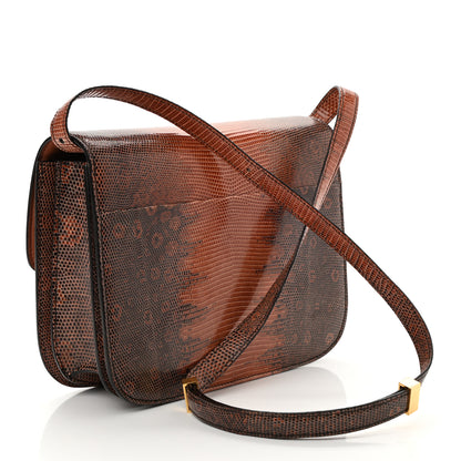 Celine Lizard Medium Classic Box Flap Bag Cognac 3 of 7