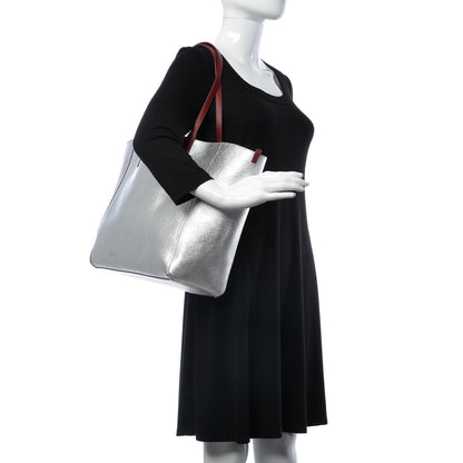 MCM Grained Calfskin Medium Reversible Wandel Tote Ruby Tan 2 of 12