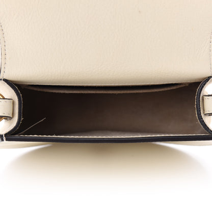 Chloe Calfskin Suede Small Nile Bracelet Bag Off White 5 of 9
