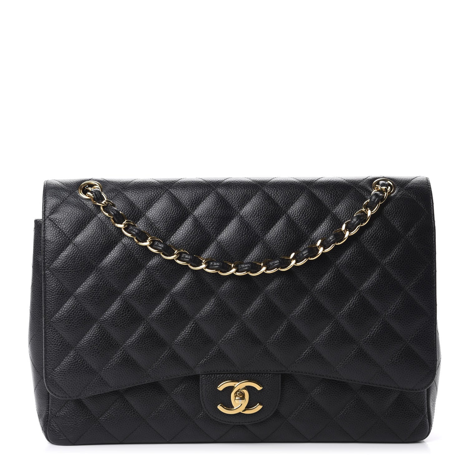 Chanel Caviar Quilted Maxi Double Flap Black 1 of 10