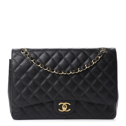 Chanel Caviar Quilted Maxi Double Flap Black 1 of 10
