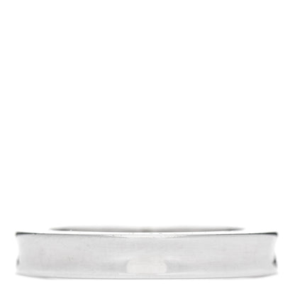 Tiffany Sterling Silver 3 Diamond 1837 Ring 48 4.5 3 of 5