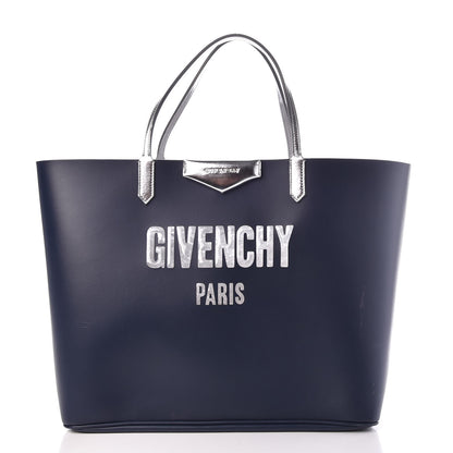 Givenchy Calfskin Large Antigona Tote Night Blue Silver 3 of 9
