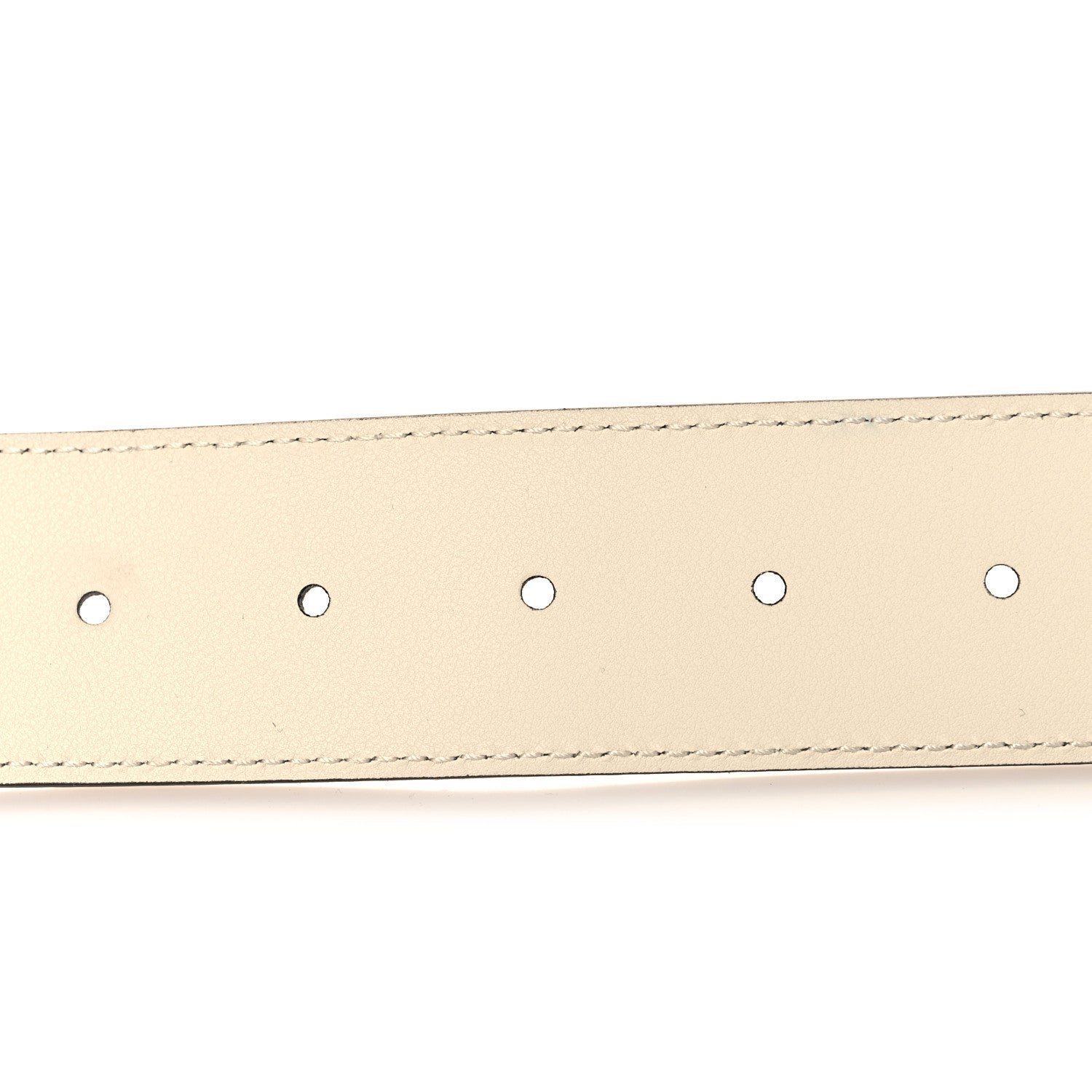 Gucci Calfskin Double G 40mm Belt 80 32 Mystic White 4 of 5