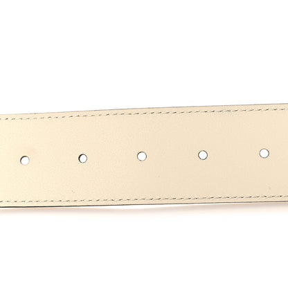 Gucci Calfskin Double G 40mm Belt 80 32 Mystic White 4 of 5