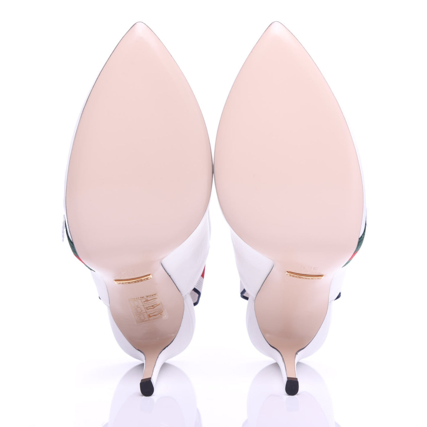 Malaga Kid Web Sylvie High Heel Slingback Pumps 36.5 White