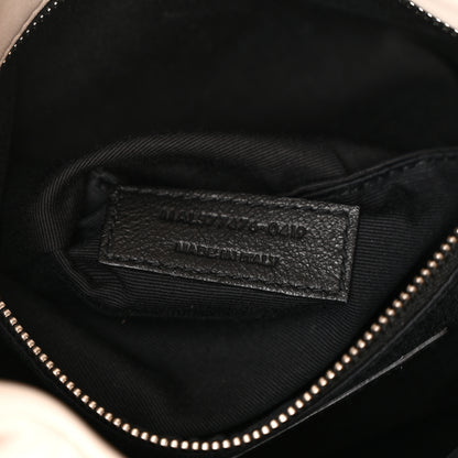 Saint Laurent Lambskin Quilted Small Loulou Puffer Monogram Chain Satchel Blanc Vintage 7 of 11