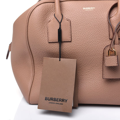 Burberry Grainy Calfskin Large Cube Bowling Bag Dark Sand 15 of 16