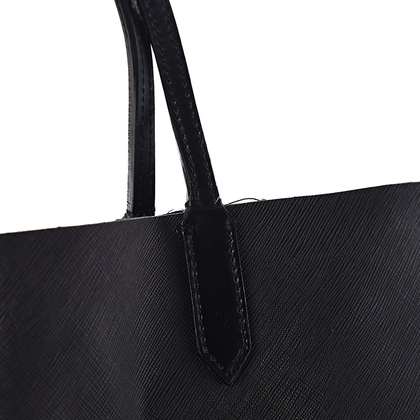 Textured Coated Canvas Rottweiler Pint Large Antigona Tote Black