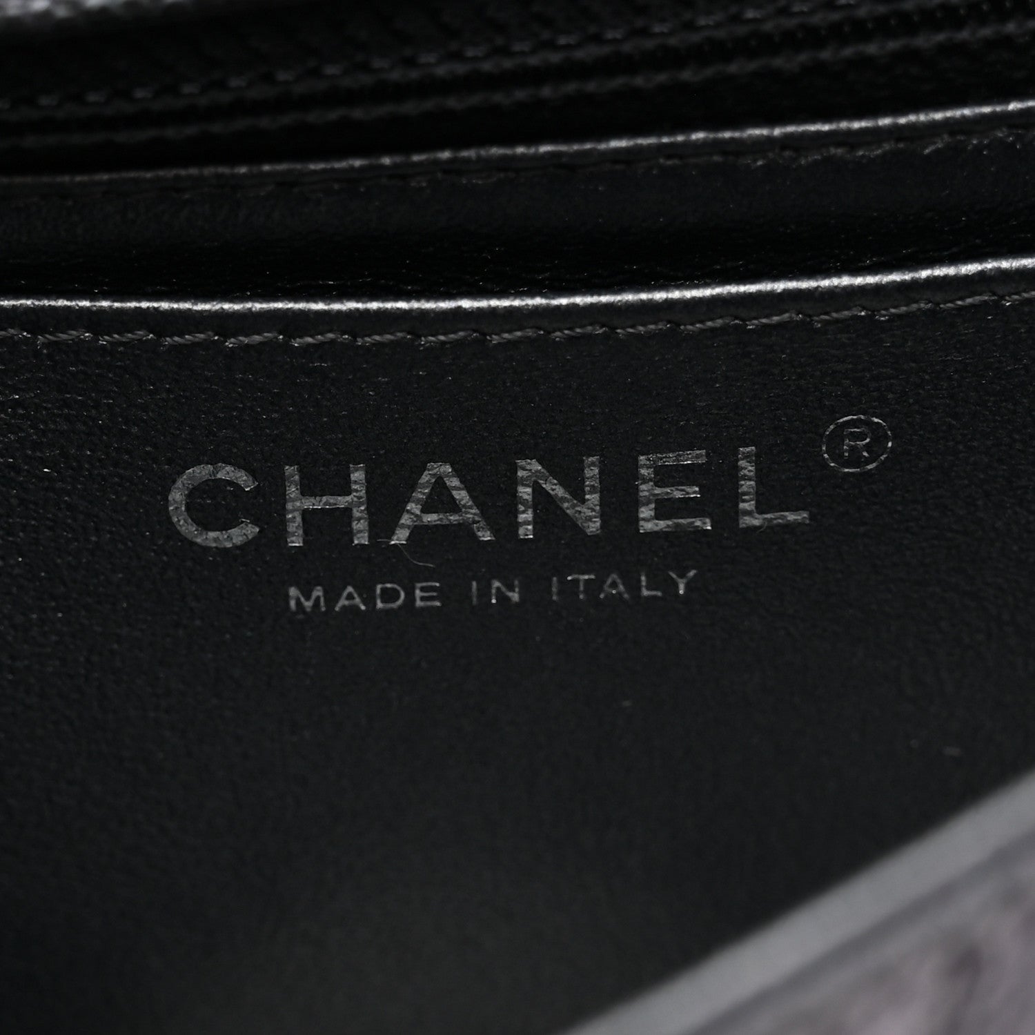 Chanel Iridescent Caviar Chevron Quilted Mini Rectangular Flap Black 6 of 10