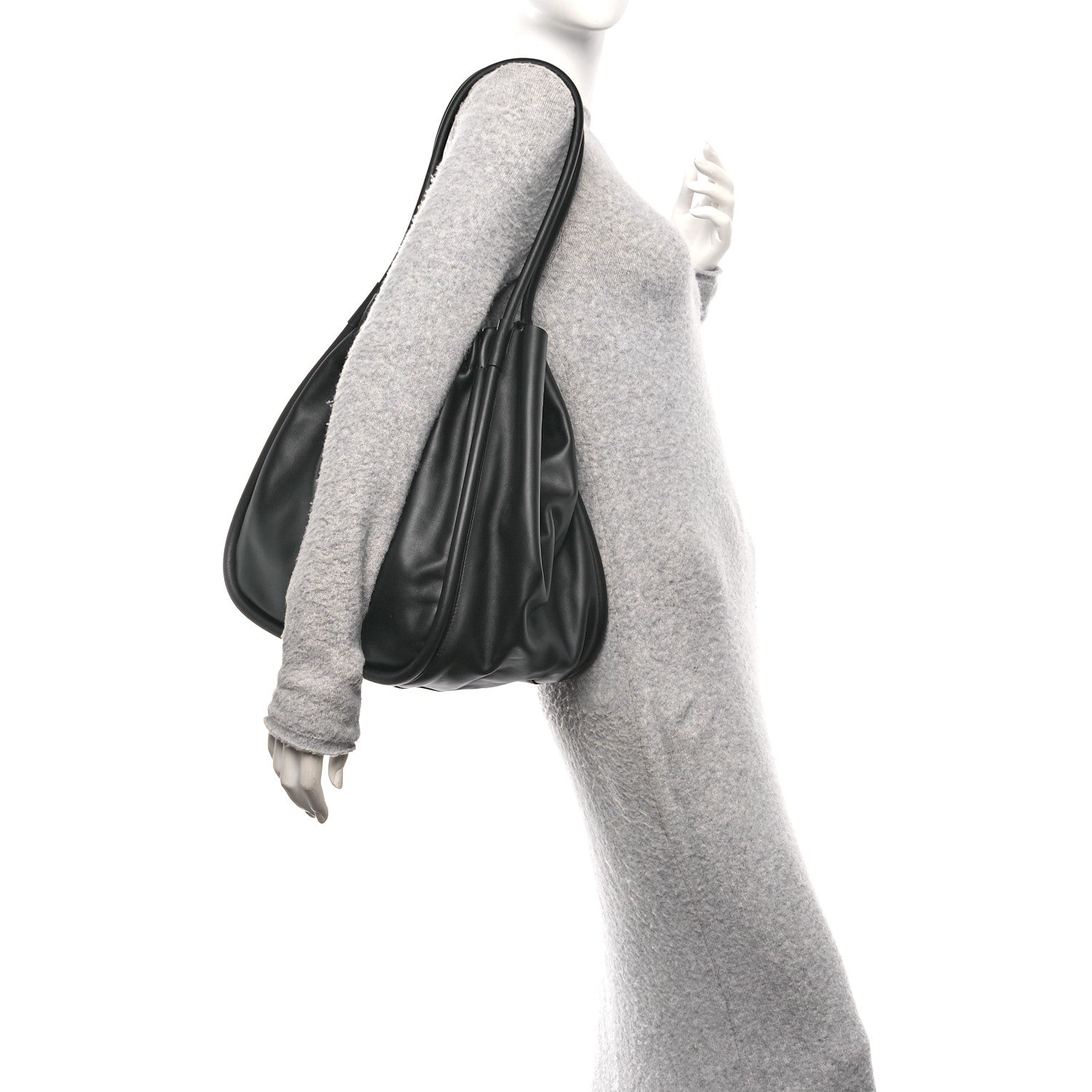 Proenza Schouler Calfskin XL Ruched Tote Black 2 of 12