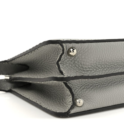 Fendi Cuoio Romano Selleria Bi-Color Small Peekaboo I SEE U Satchel Ghiaccio Asfalto 10 of 11