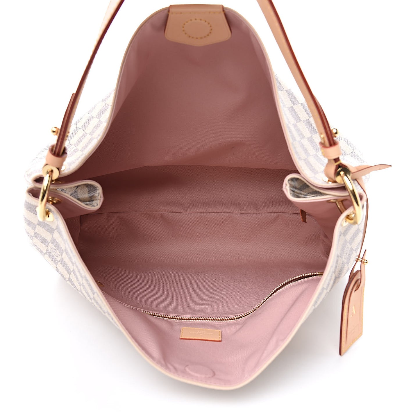 Damier Azur Graceful MM Rose Ballerine