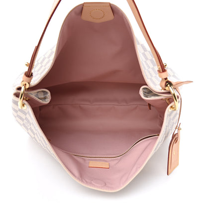 Louis Vuitton Damier Azur Graceful MM Rose Ballerine 5 of 11