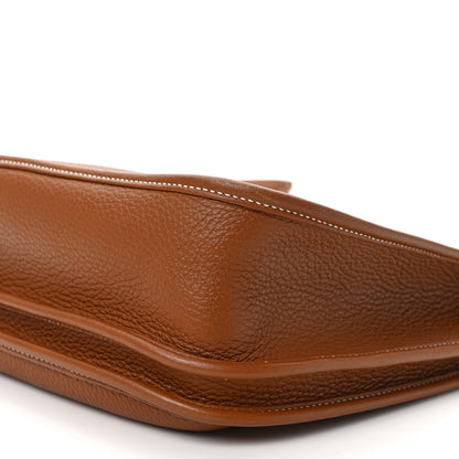 Hermes Taurillon Clemence Evelyne III PM Gold 8 of 9