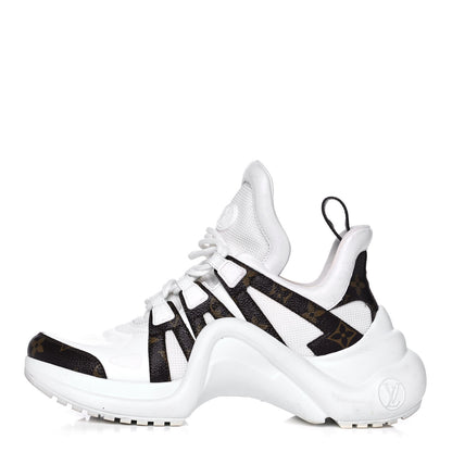 Louis Vuitton Patent Monogram LV Archlight Sneakers 39 White 1 of 12