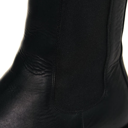 Bottega Veneta Calfskin Mens The Lug Chelsea 55mm Boots 42 Black 8 of 9