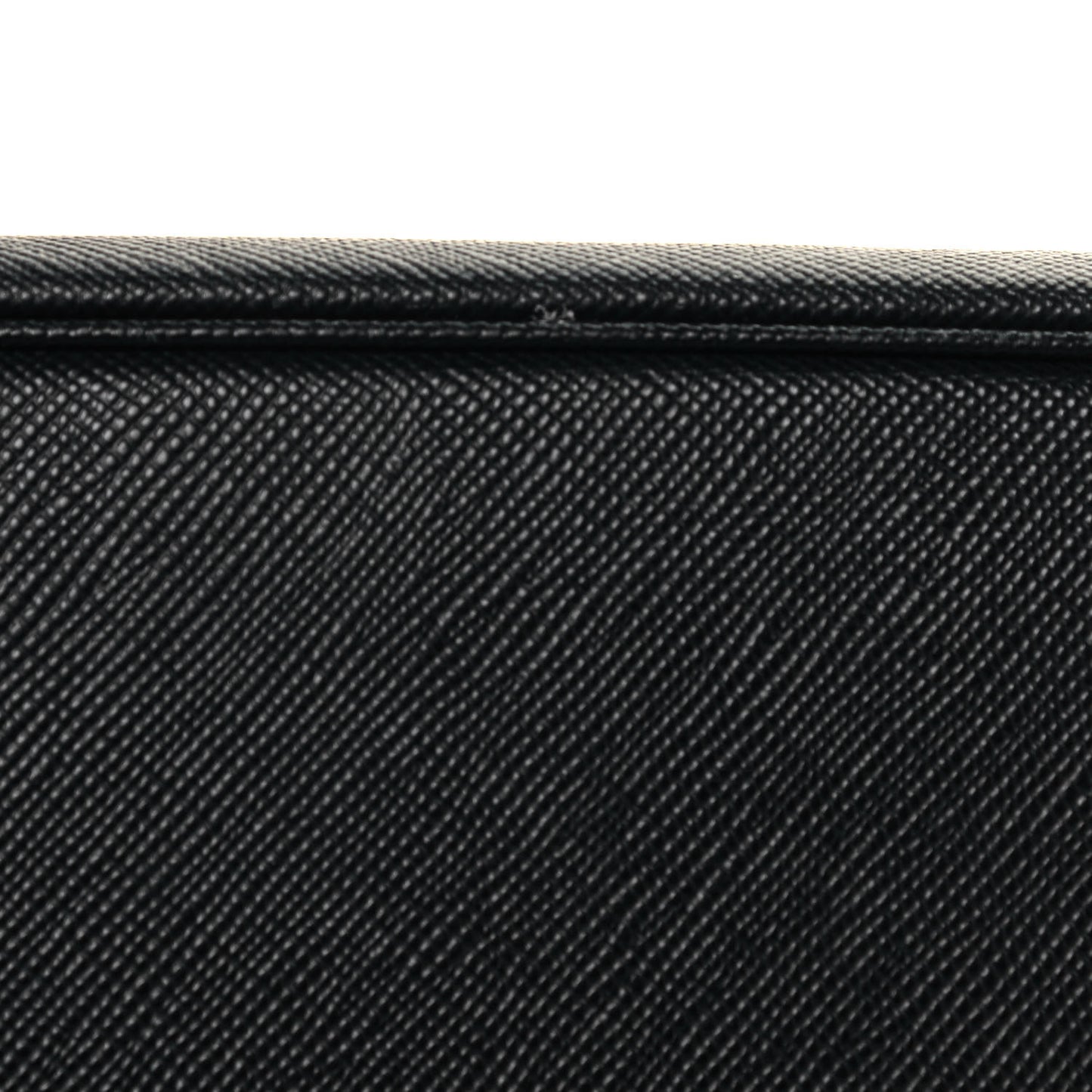 Saffiano Cuir Medium Double Bag Black Fuoco