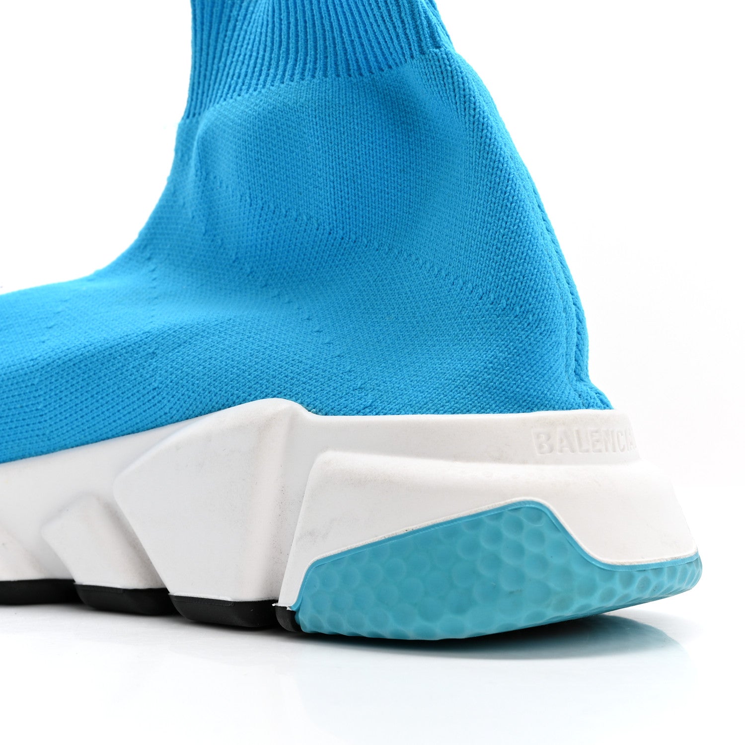Balenciaga Neoprene Knit Womens Speed Sneakers 36 Turquoise Azur 9 of 12
