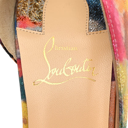 Christian Louboutin Lurex Aquarelle Iriza 100 Pumps 41 Multicolor 6 of 7