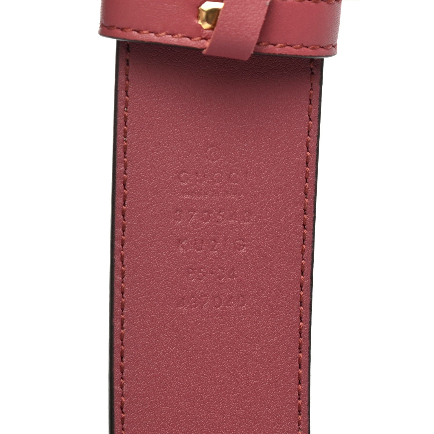Gucci GG Supreme Monogram Blooms Moon Calfskin Interlocking G 37mm Belt 85 34 Beige Ebony Multicolor Dry Rose 4 of 4