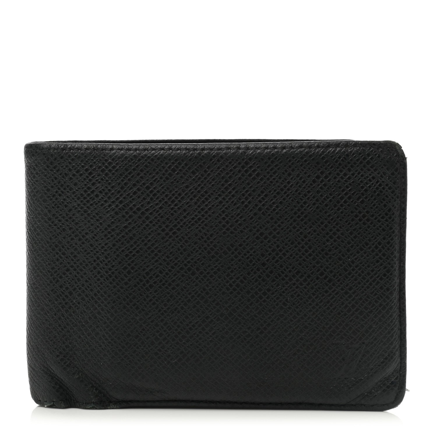 Louis Vuitton Taiga Slender Wallet Black 1 of 9